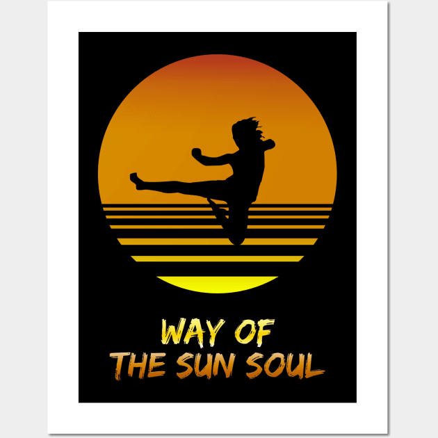 Dungeons & Dragons - Monk 'Way of the Sun Soul' Subclass Wall Art by SynthDragon